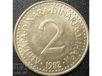 2 dinari 1982