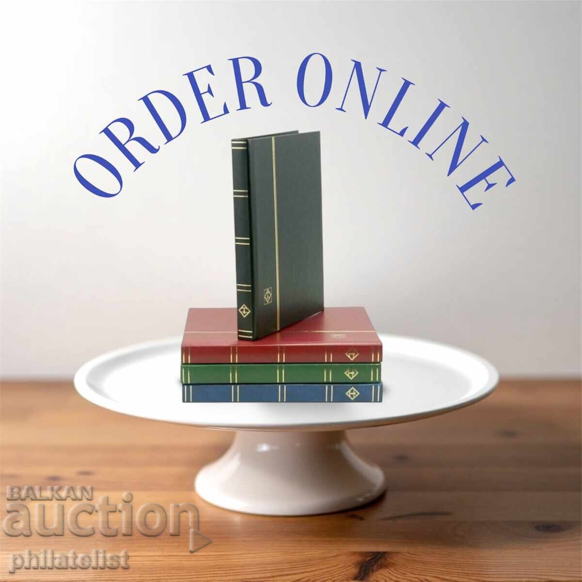 Auction  Leuchtturm - stamp album Basic 16 white sheets A5 blue