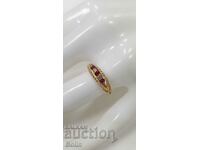 Victorian gold ruby and diamond ring 19th century