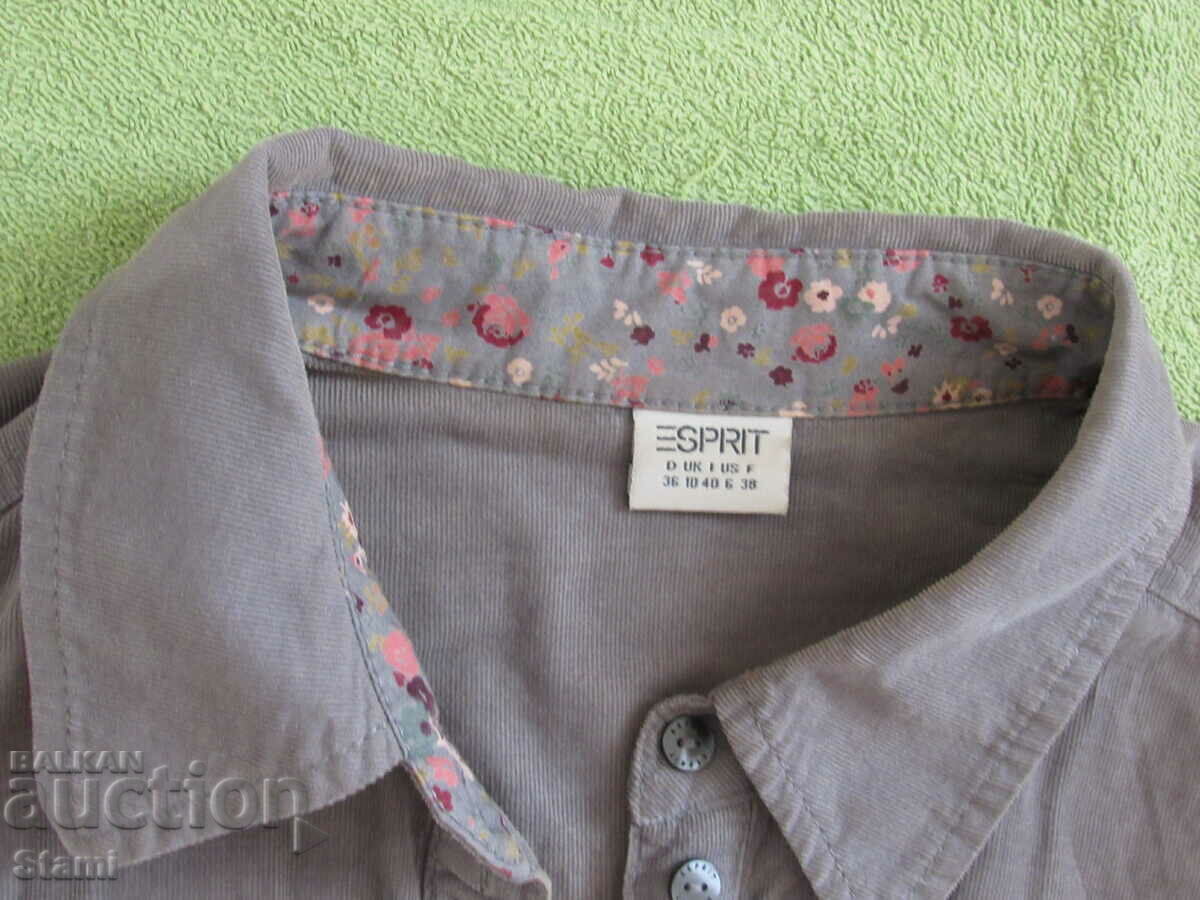 Auction  Women's blouse fine velvet Esprit size 36