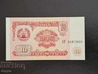 10 ρούβλια Τατζικιστάν 1994 UNC