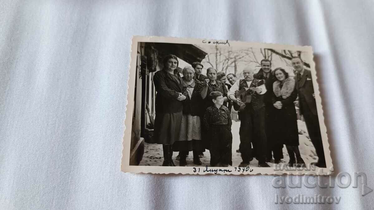 Saint Sophia Men, women and children on the street on Athanasov Day 1940