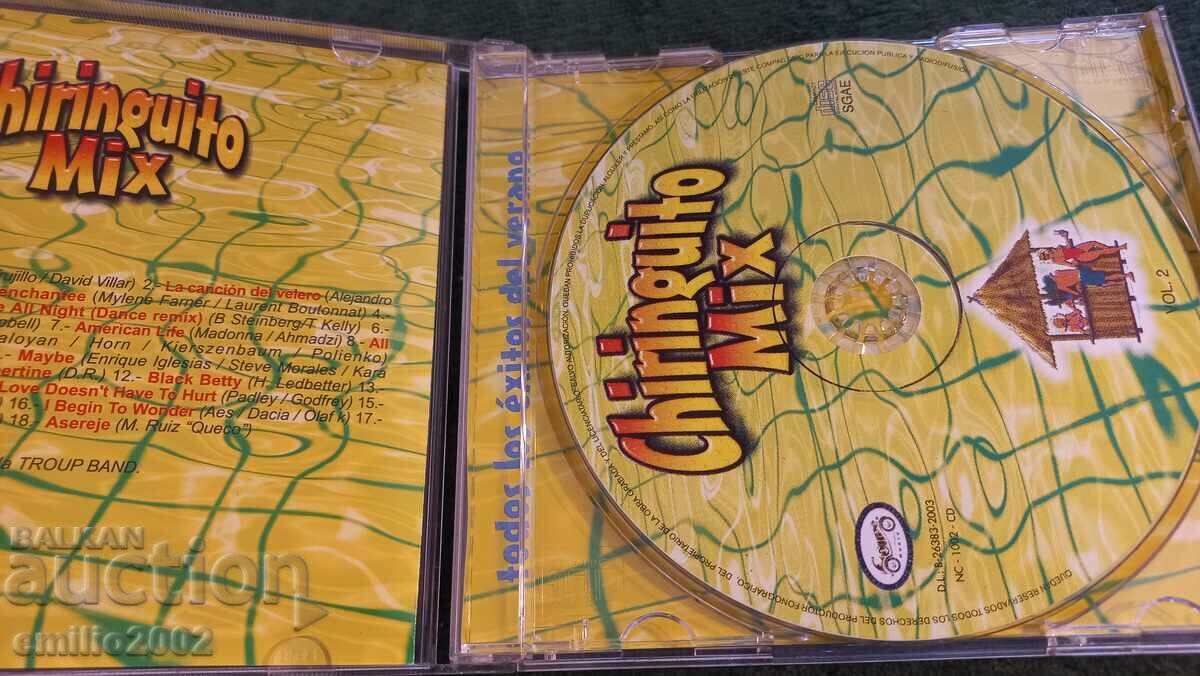Audio CD Chiringuito hits with price 2.99 BGN | € 1.53 Audio CD Chiringuito hits with price 2.99 BGN | € 1.53