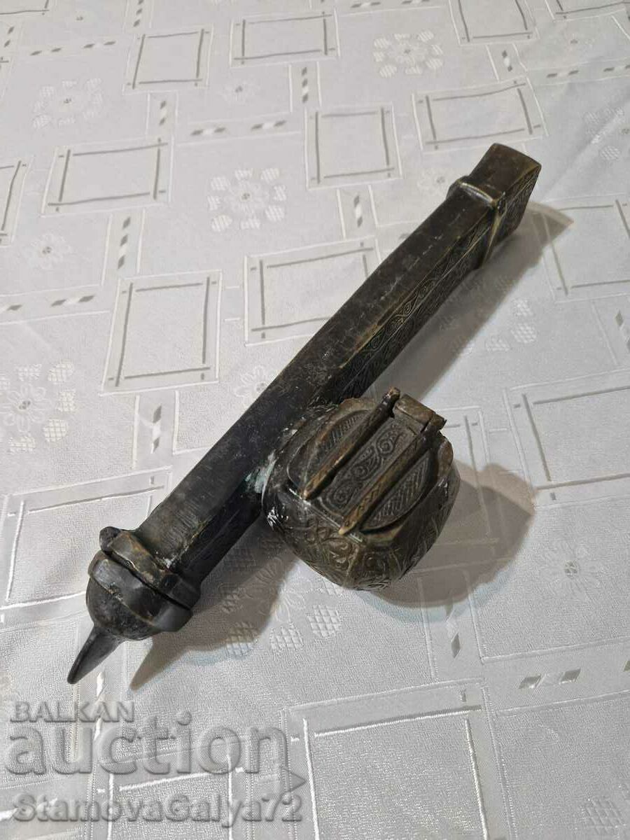 Unique Oversized Ottoman Divided Inkwell - 5 Unique Oversized Ottoman Divided Inkwell - 5