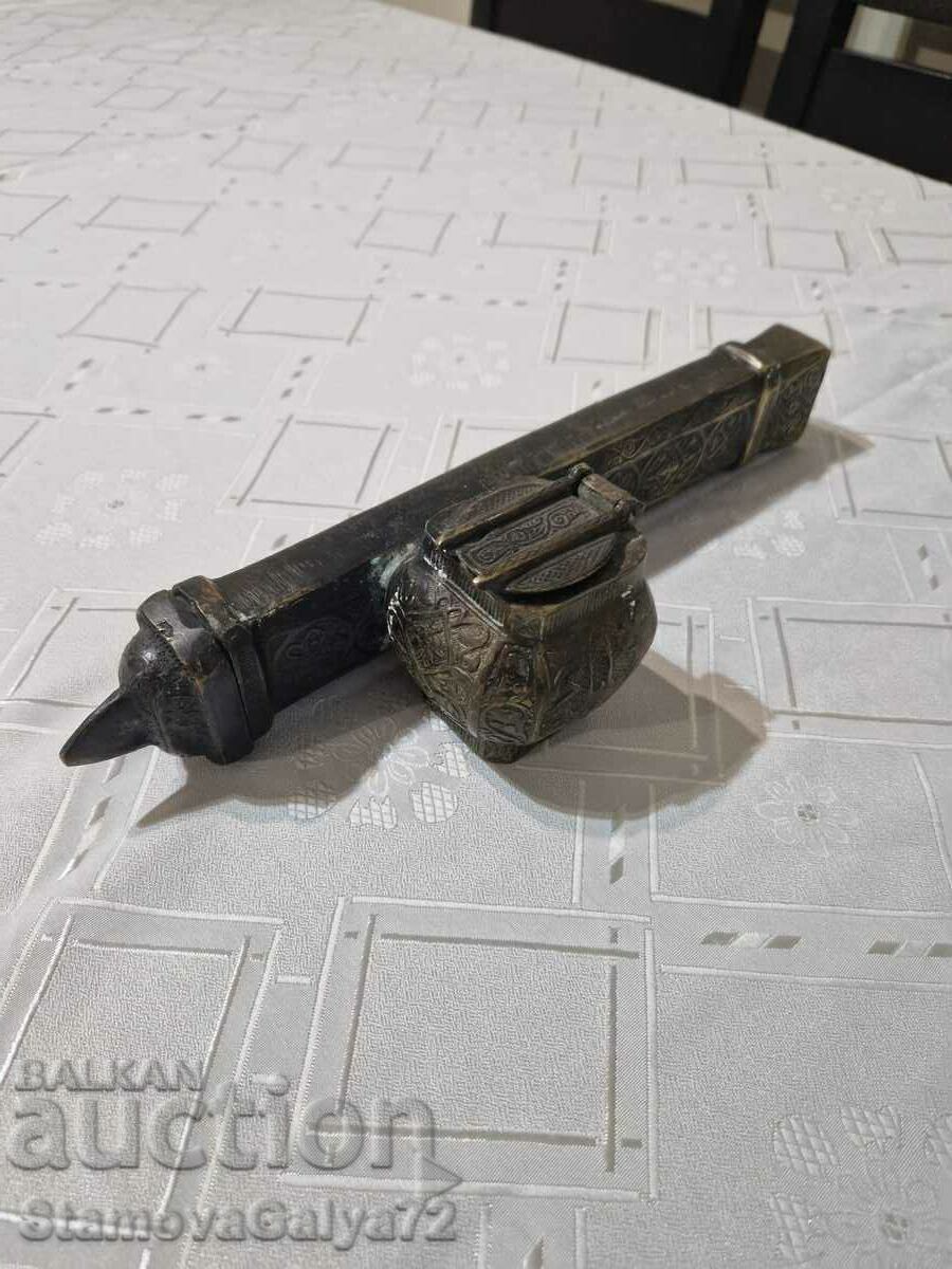 Unique Oversized Ottoman Divided Inkwell Unique Oversized Ottoman Divided Inkwell