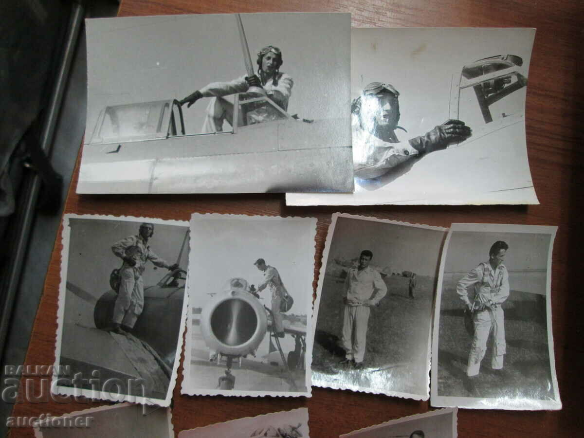 Auction OLD PHOTOS OF A FLYER - 9 NUMBERS Auction OLD PHOTOS OF A FLYER - 9 NUMBERS