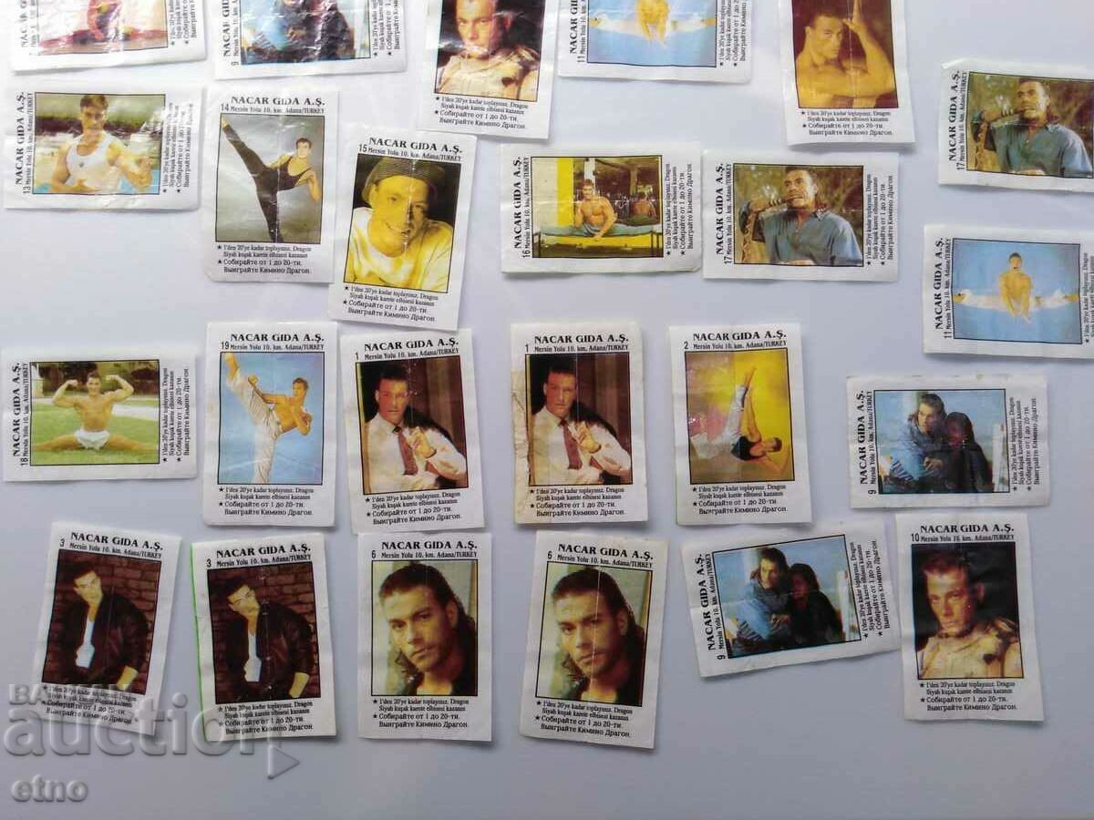 Auction 30 OLD GUM SOCIAL PICTURES-JEAN CLAUDE VAN DAME Auction 30 OLD GUM SOCIAL PICTURES-JEAN CLAUDE VAN DAME