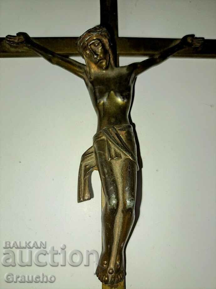 Antique bronze crucifix