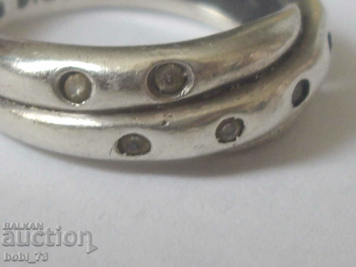 Women's silver ring - 5