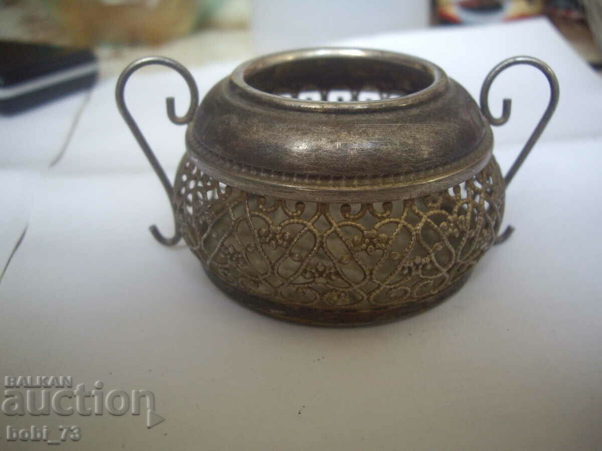 A silver vessel. with price 100.00 BGN | € 51.13