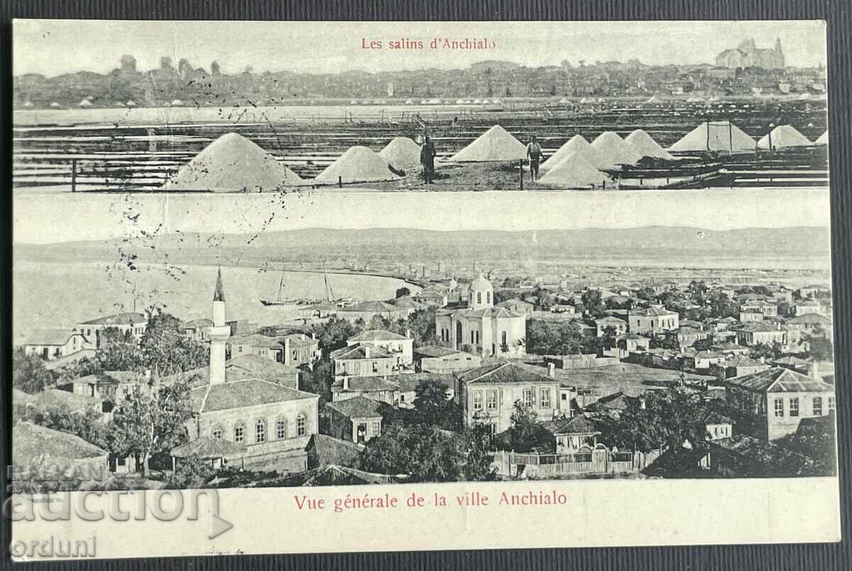 4462 Principatul Bulgariei Anhialo Pomorie vedere generală și saline