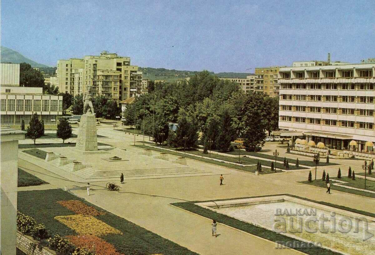 Old postcard - Mihaylovgrad, Square