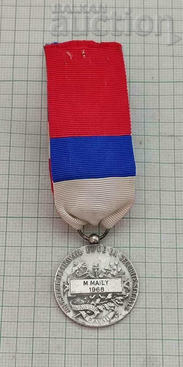 Delivery of FRANCE SILVER MEDAL NAMED 1968 Delivery of FRANCE SILVER MEDAL NAMED 1968