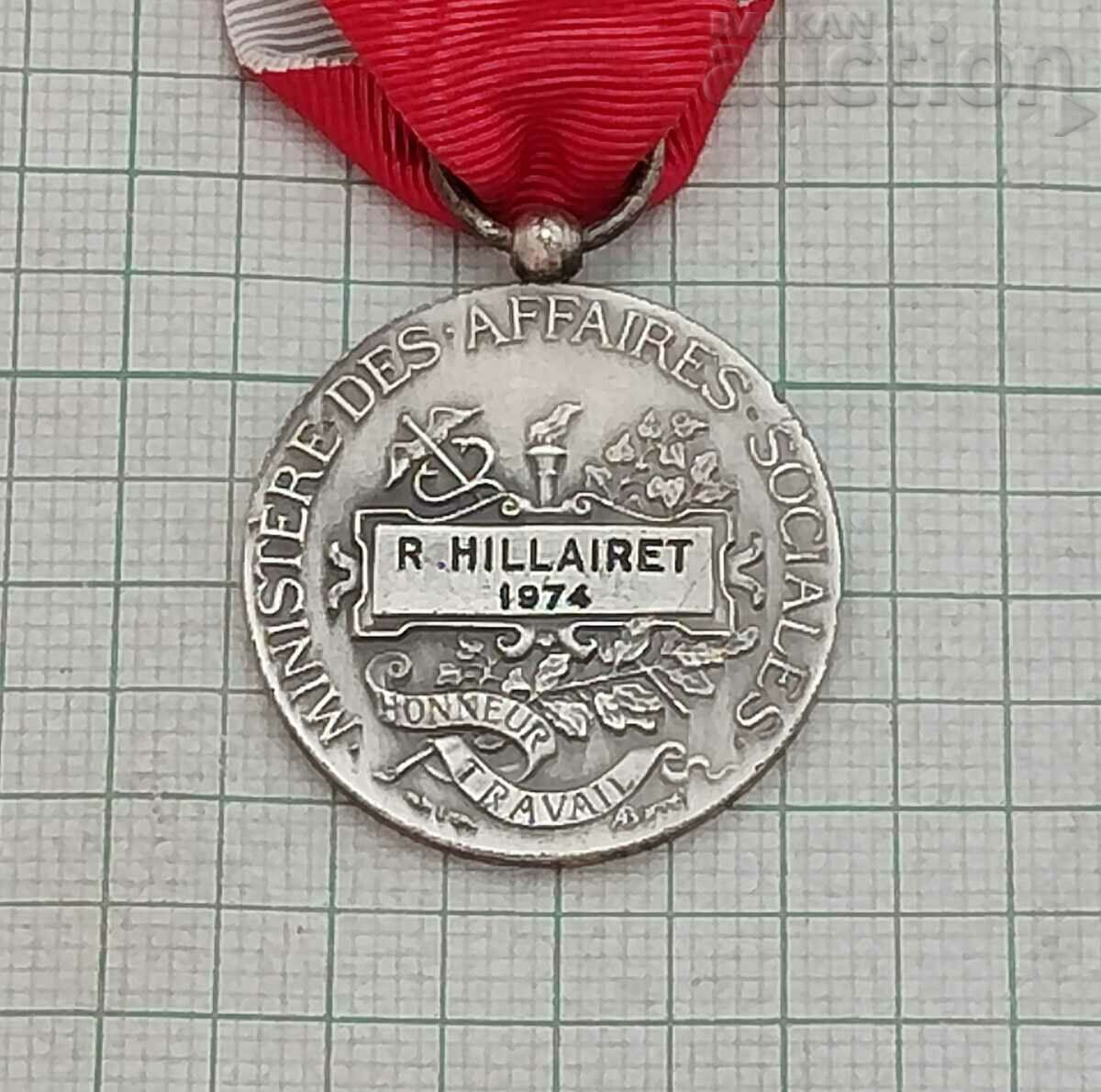 Auction  FRANCE SILVER MEDAL NAMED 1974