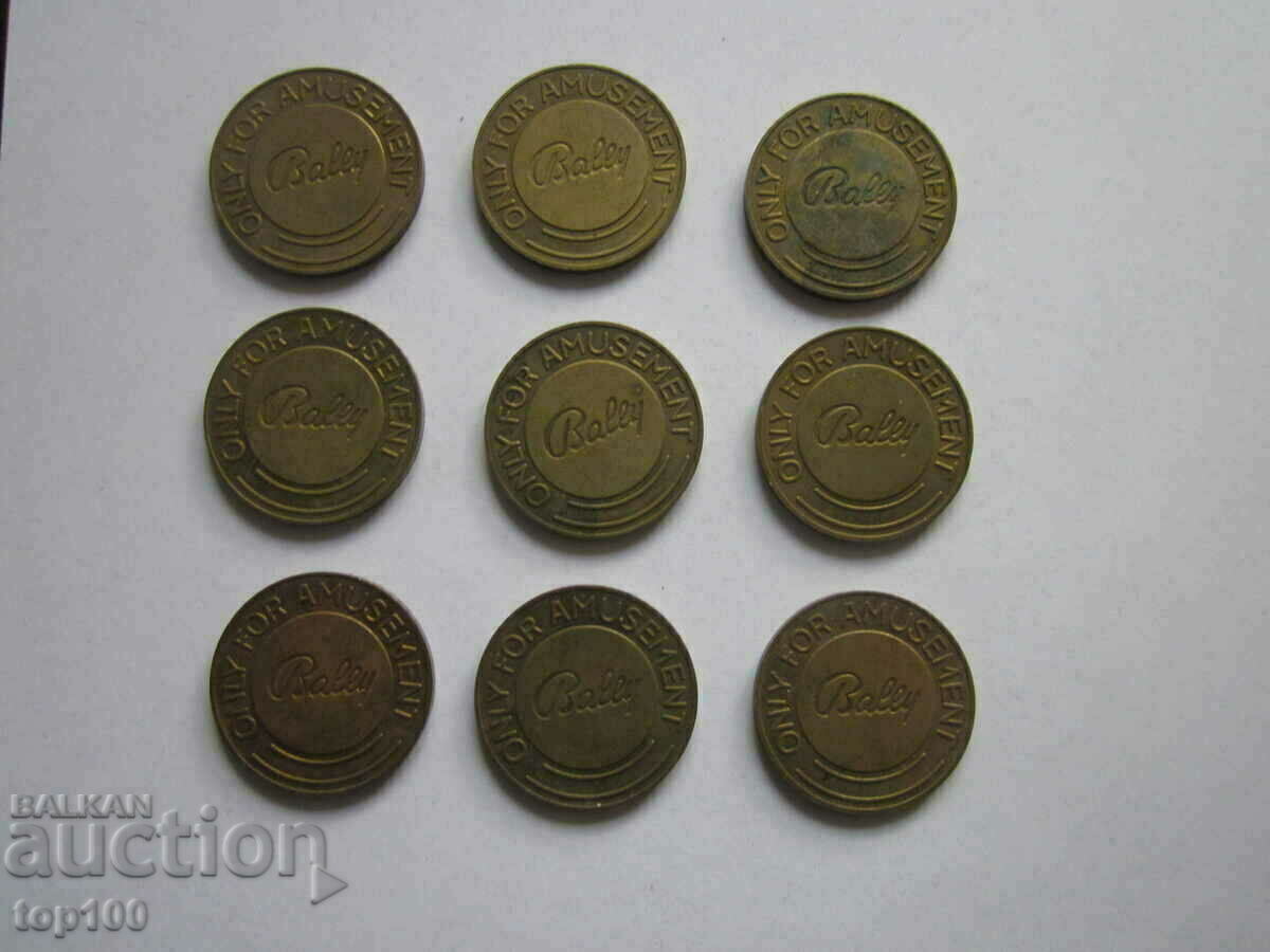 LOT OF TOKENS FOR ELECTRONIC GAMES BZC !!! with price 5.00 BGN | € 2.56
