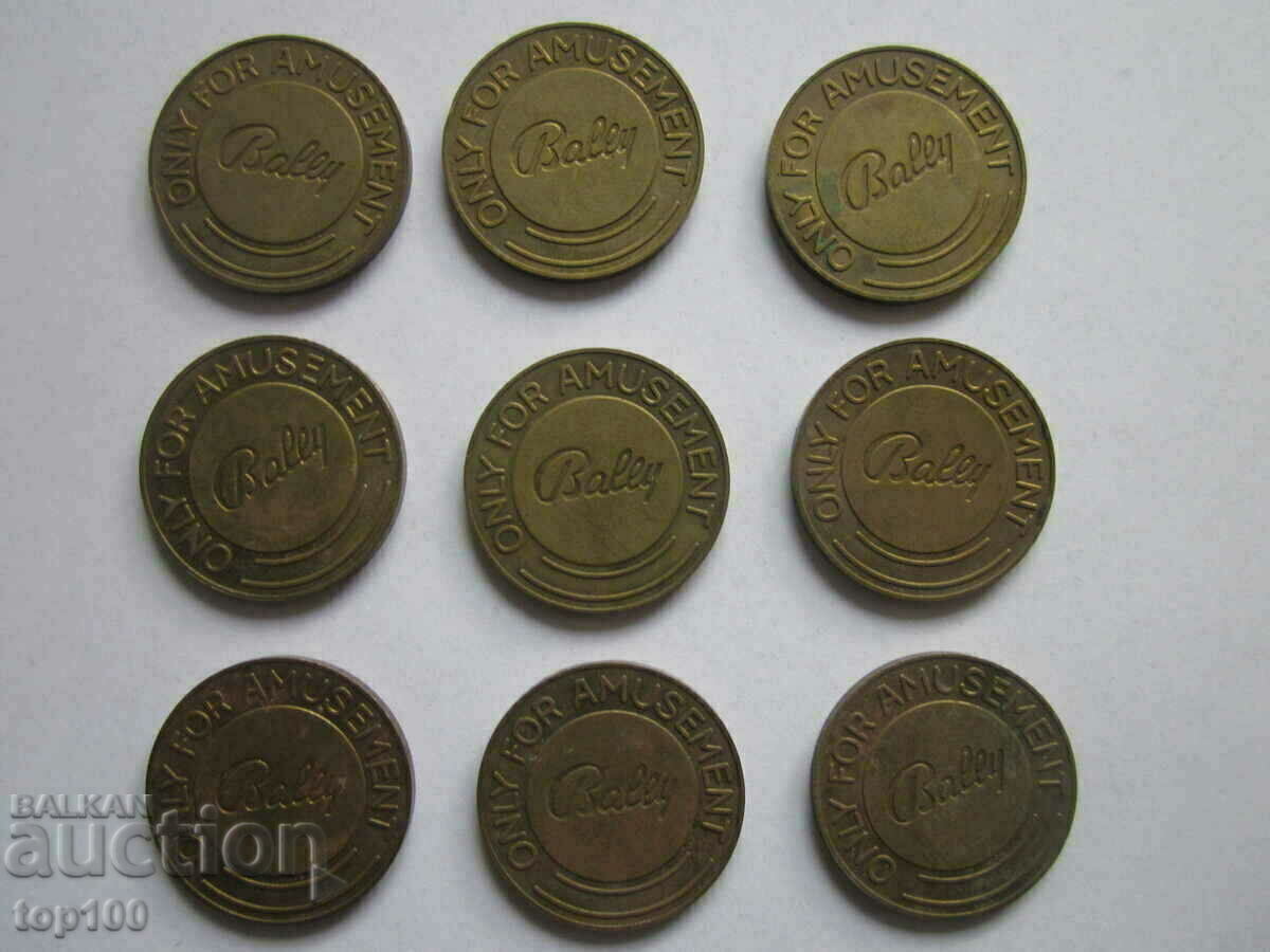 Auction  LOT OF TOKENS FOR ELECTRONIC GAMES BZC !!!