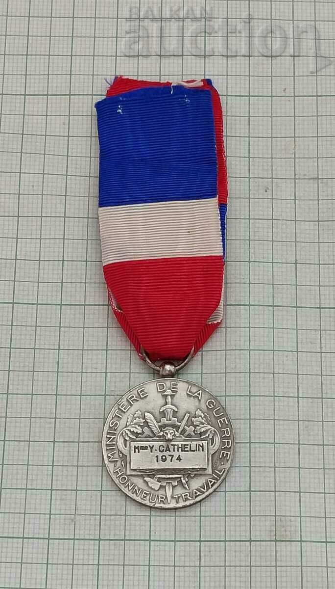 Delivery of FRANCE SILVER ROSETTE MEDAL NAMED 1974