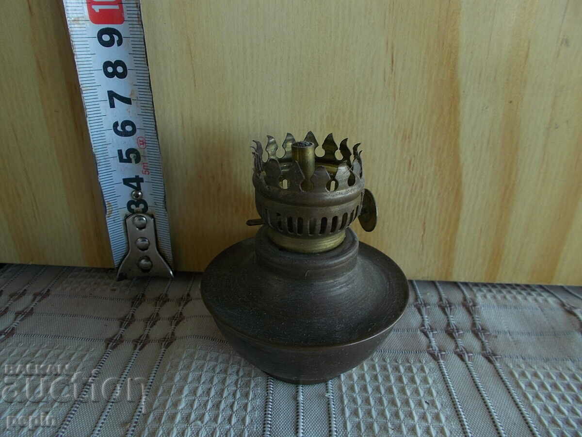 Mini gas lamp - brass, without glass bottle - 2 with price 7.00 BGN | € 3.58