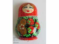 Authentic Wooden Matryoshka Magnet from Russia-Series-4