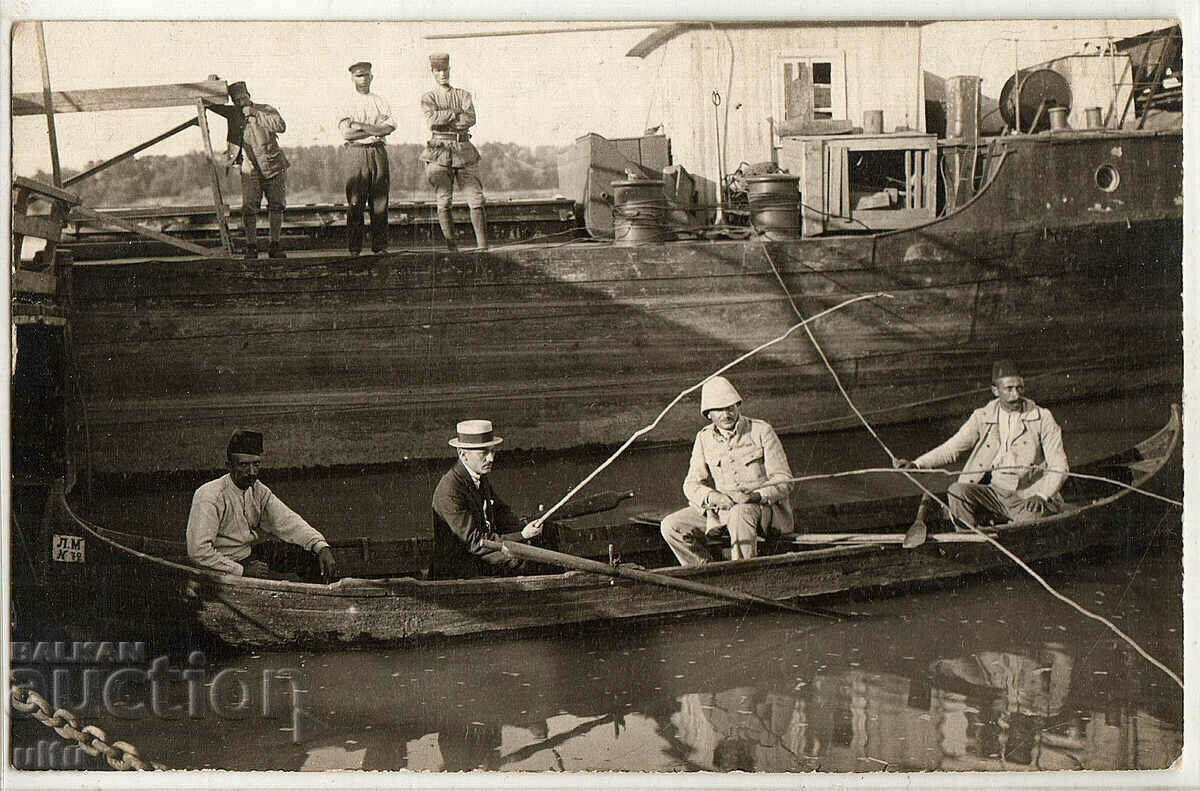 Bulgaria, Lom Palanka, Fishermen from abroad, RPPC, 1919.