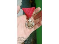 Order of St. Alexander 6 degree with swords psv medal lit