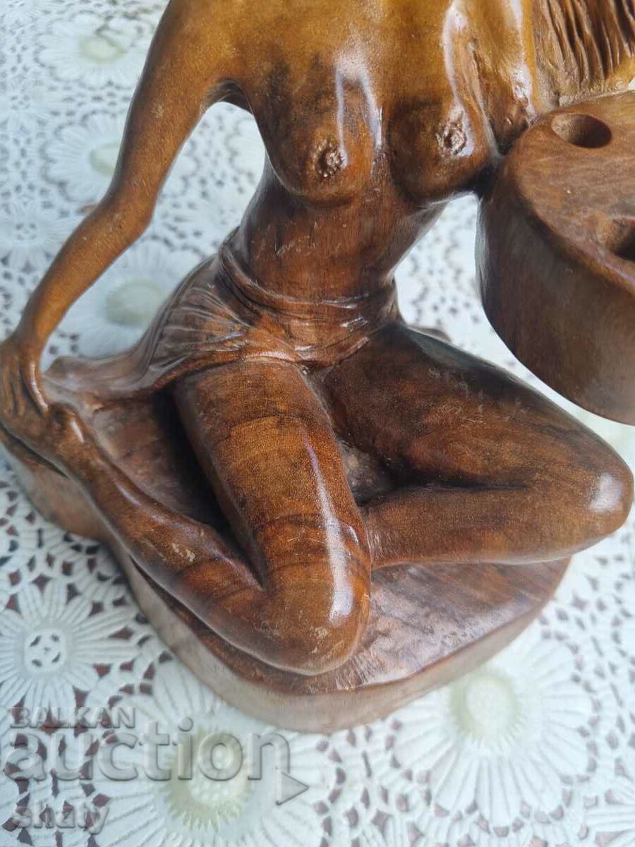 Auction Old wooden figure. Author's Sculpture Auction Old wooden figure. Author's Sculpture