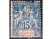 France/Reunion-1892- Colonial Allegory, γραμματόσημο