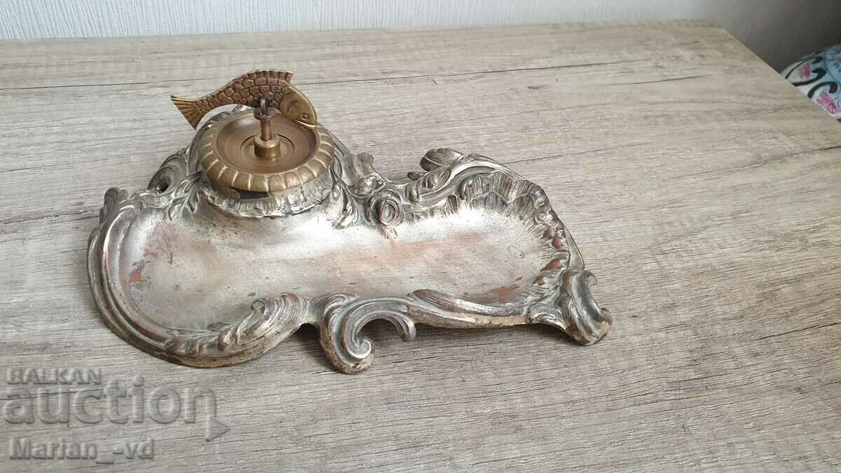 Old French Depose inkwell - 6 Old French Depose inkwell - 6