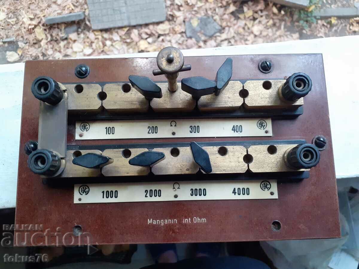 Licitație Vechi reostat antic Gebr. Ruhstrat 19 c. Licitație Vechi reostat antic Gebr. Ruhstrat 19 c.