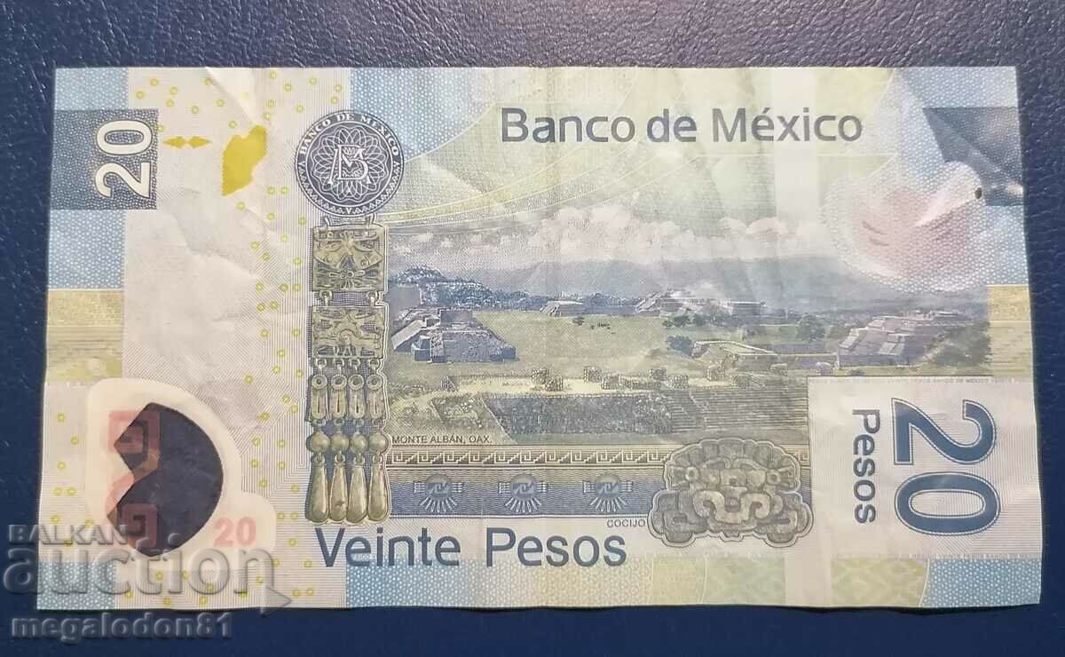 Mexico - 20 pesos 2010, polymer with price 2.00 BGN | € 1.02 Mexico - 20 pesos 2010, polymer with price 2.00 BGN | € 1.02