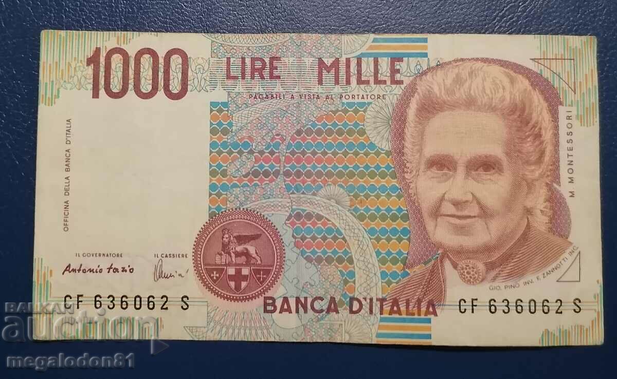 Italia - 1000 de lire sterline 1990