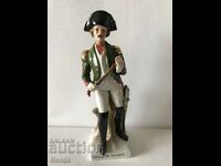 Porcelain soldier figurine with markings