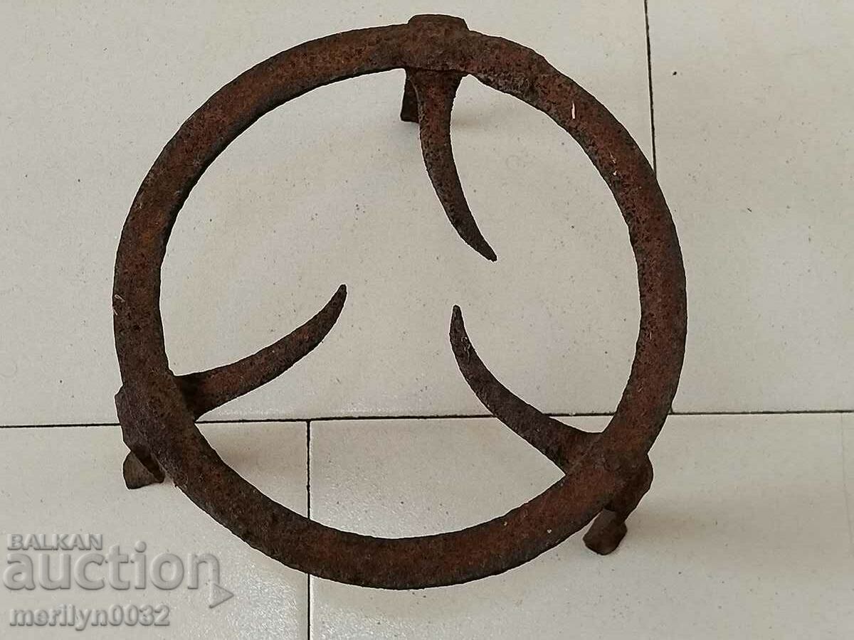 Antique wrought iron stove, hearth, grill, wrought iron - 6 Antique wrought iron stove, hearth, grill, wrought iron - 6