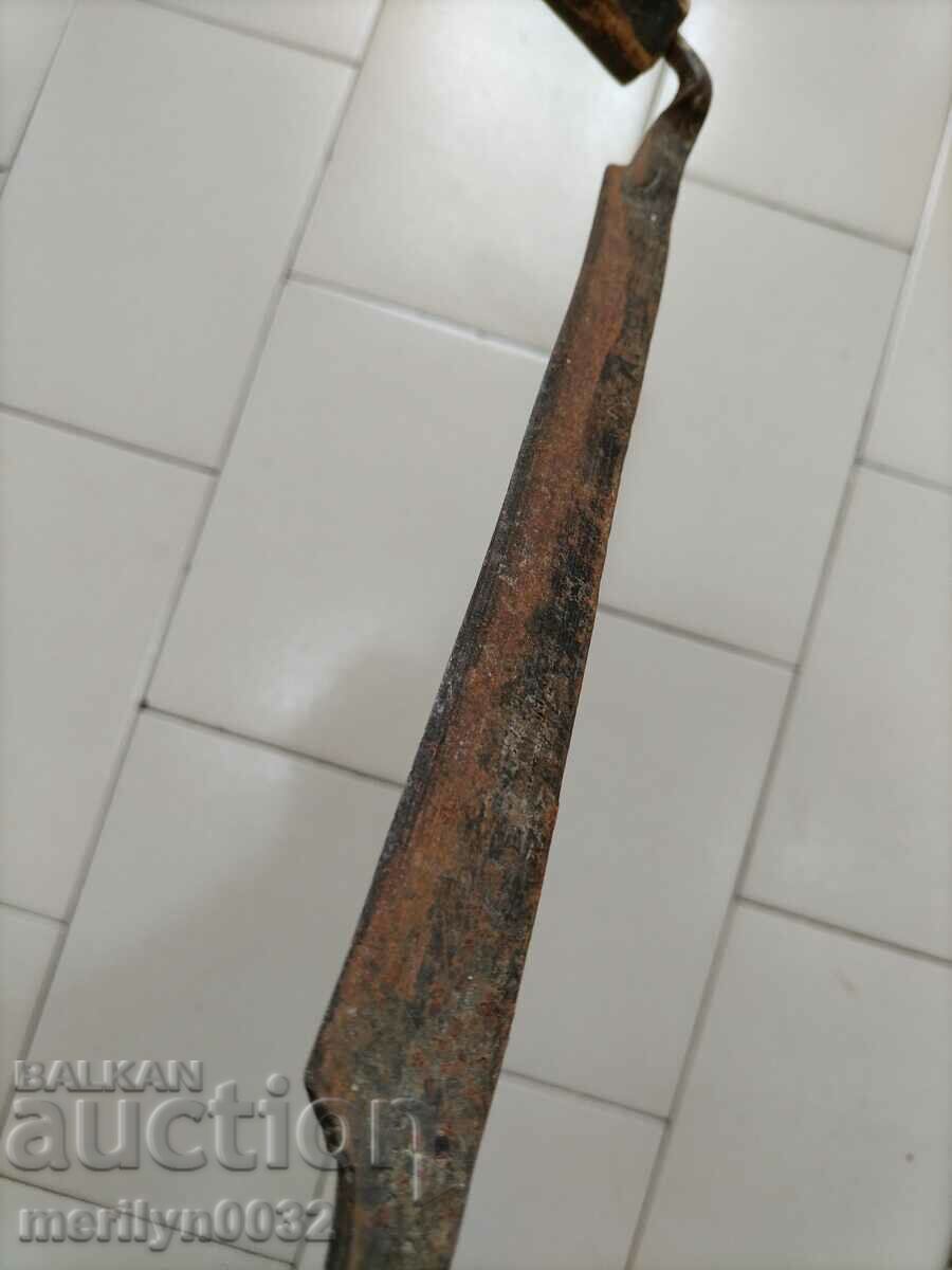 Unealtă veche din fier forjat manual - 7