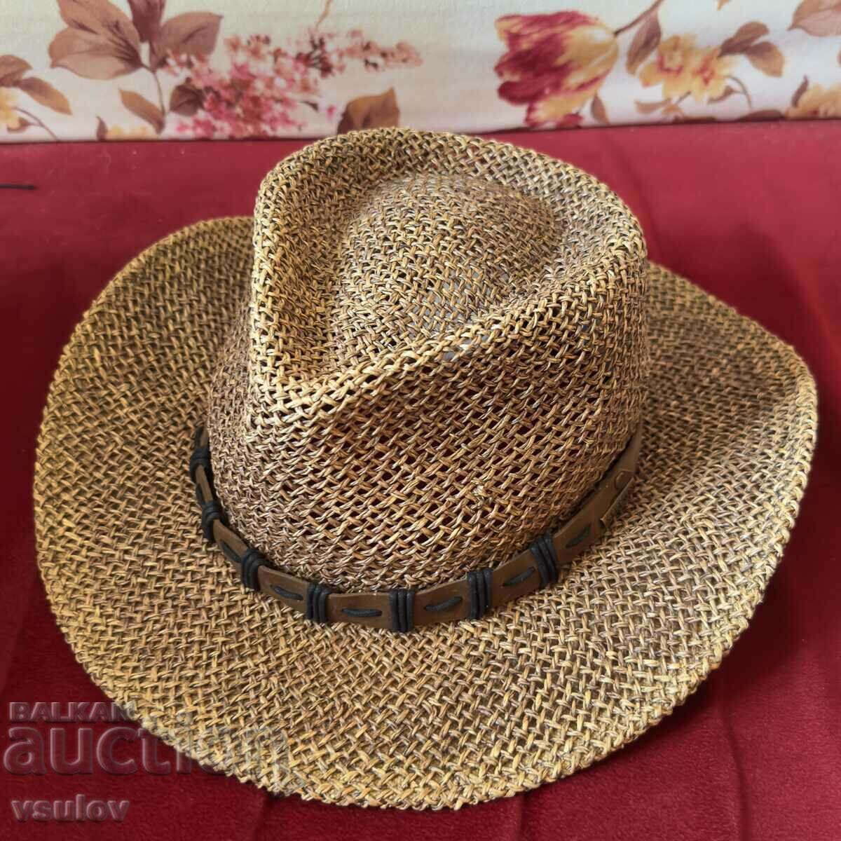 Palarie de paie de vara/aventura de la celebra companie Stetson