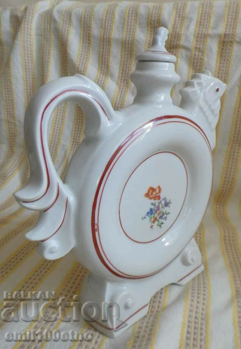 Delivery of Rooster-shaped jug, old Bulgarian porcelain, 1956 Delivery of Rooster-shaped jug, old Bulgarian porcelain, 1956