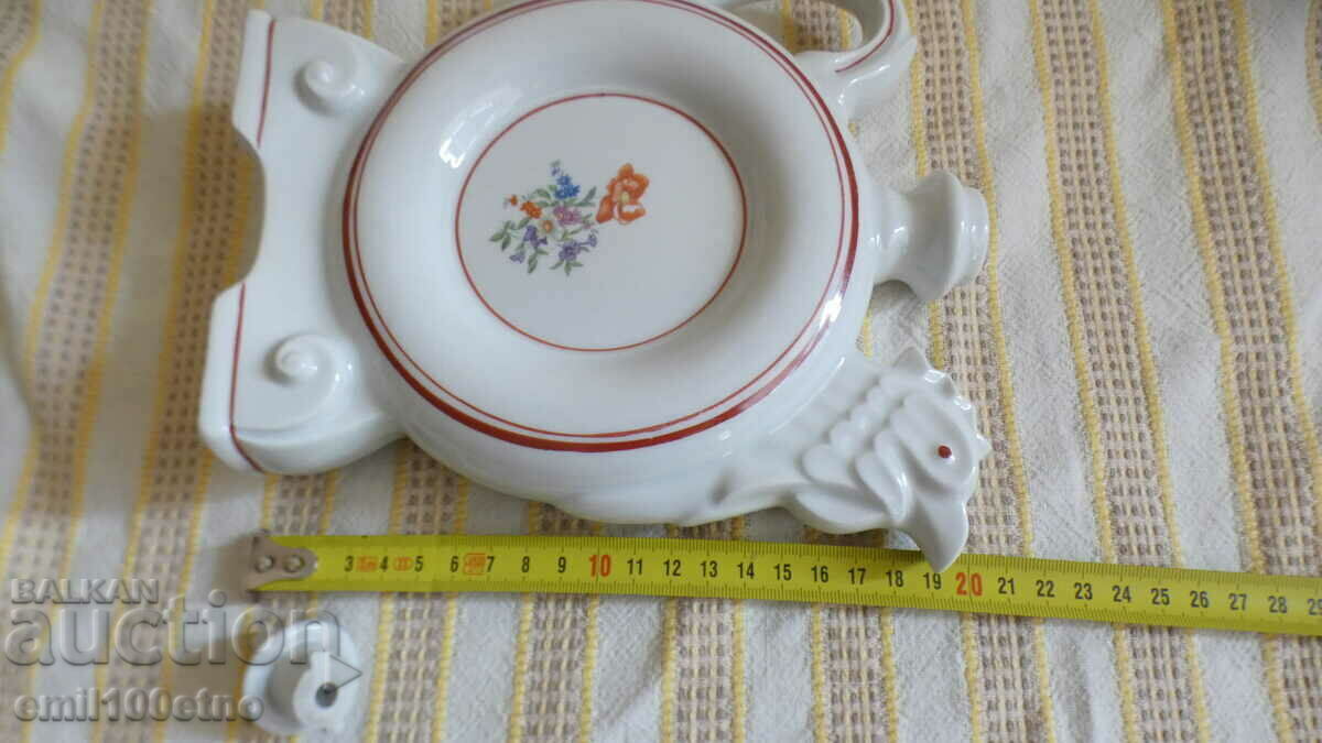 Rooster-shaped jug, old Bulgarian porcelain, 1956 - 7 Rooster-shaped jug, old Bulgarian porcelain, 1956 - 7