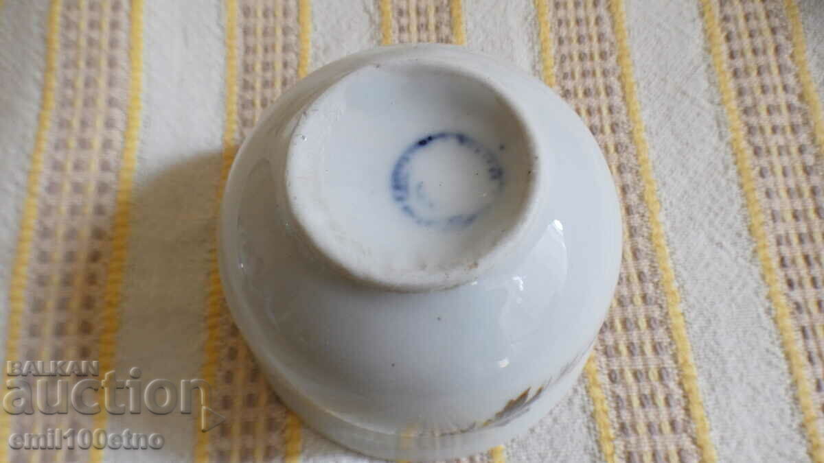 Turkish type coffee cup without a handle, old Bulgarian porcelain - 5 Turkish type coffee cup without a handle, old Bulgarian porcelain - 5