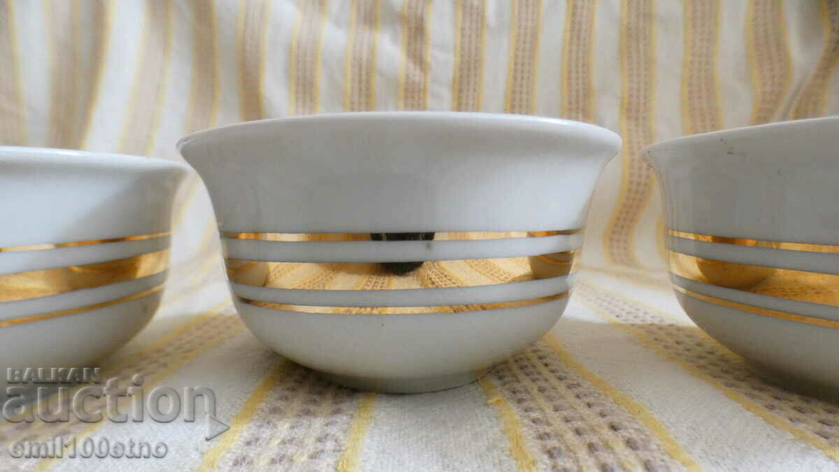 Coffee cups Turkish type Bulgarian porcelain K. Yordanov Vidin with price 12.00 BGN | € 6.14