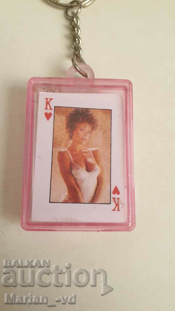 Old key ring with 52 playing cards with price 25.00 BGN | € 12.78 Old key ring with 52 playing cards with price 25.00 BGN | € 12.78