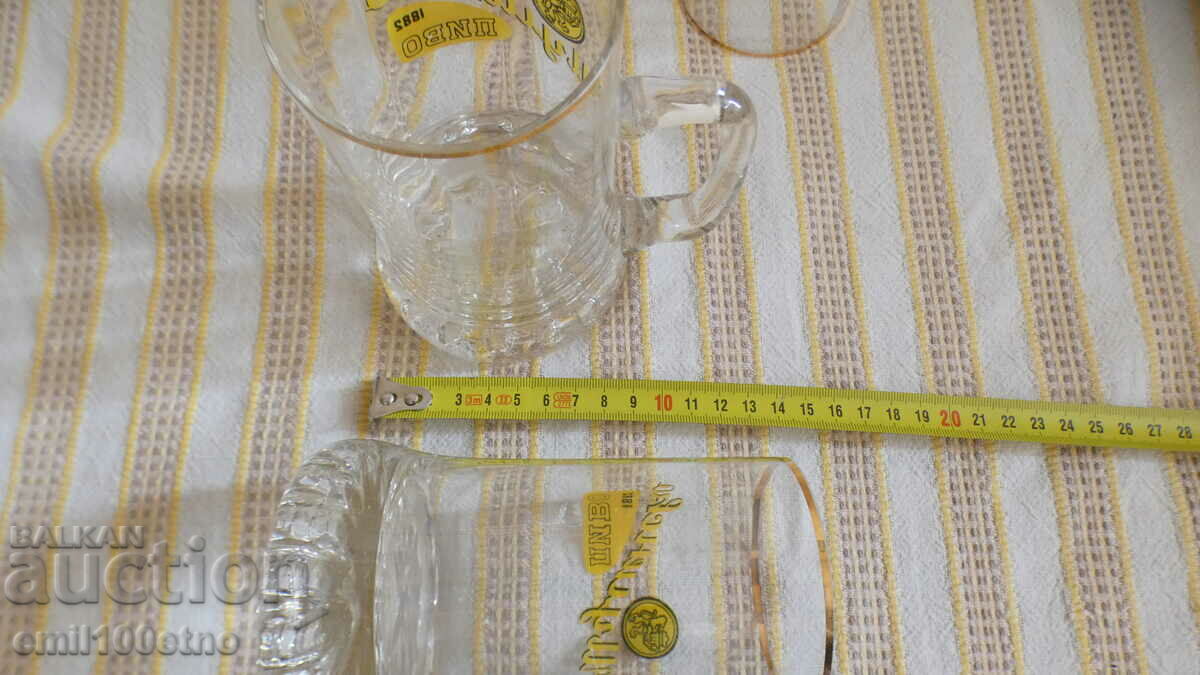 Set of 4 mugs of Shumen beer 1882 - 7