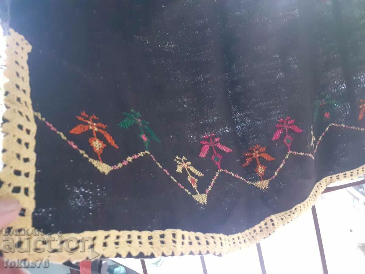 Authentic old large wool costume apron - 5 Authentic old large wool costume apron - 5