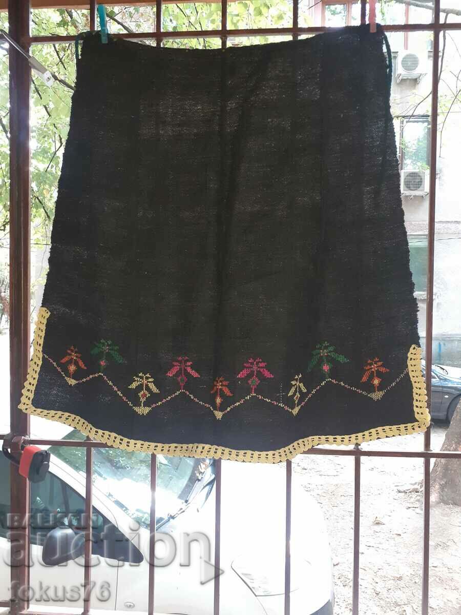 Authentic old large wool costume apron