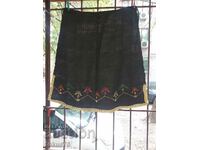 Authentic old large wool costume apron