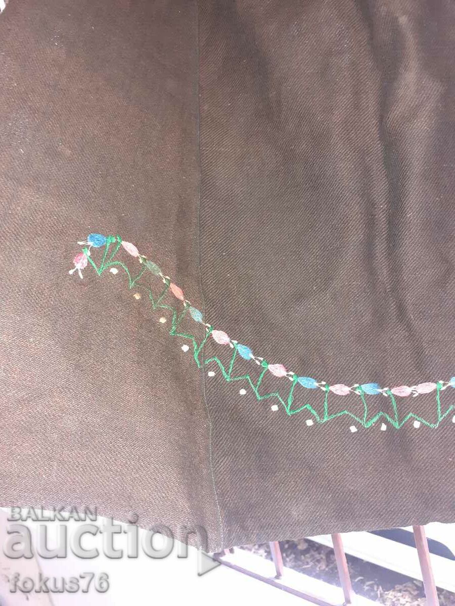 Authentic old large woolen embroidered costume apron with price 49.00 BGN | € 25.05 Authentic old large woolen embroidered costume apron with price 49.00 BGN | € 25.05