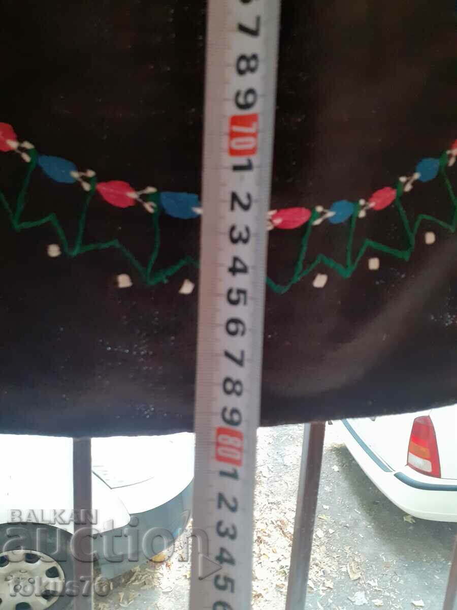 Delivery of Authentic old large woolen embroidered costume apron Delivery of Authentic old large woolen embroidered costume apron