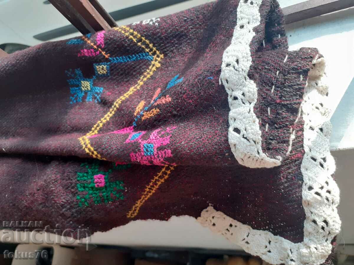 Authentic old wool apron for folk costume - 5 Authentic old wool apron for folk costume - 5