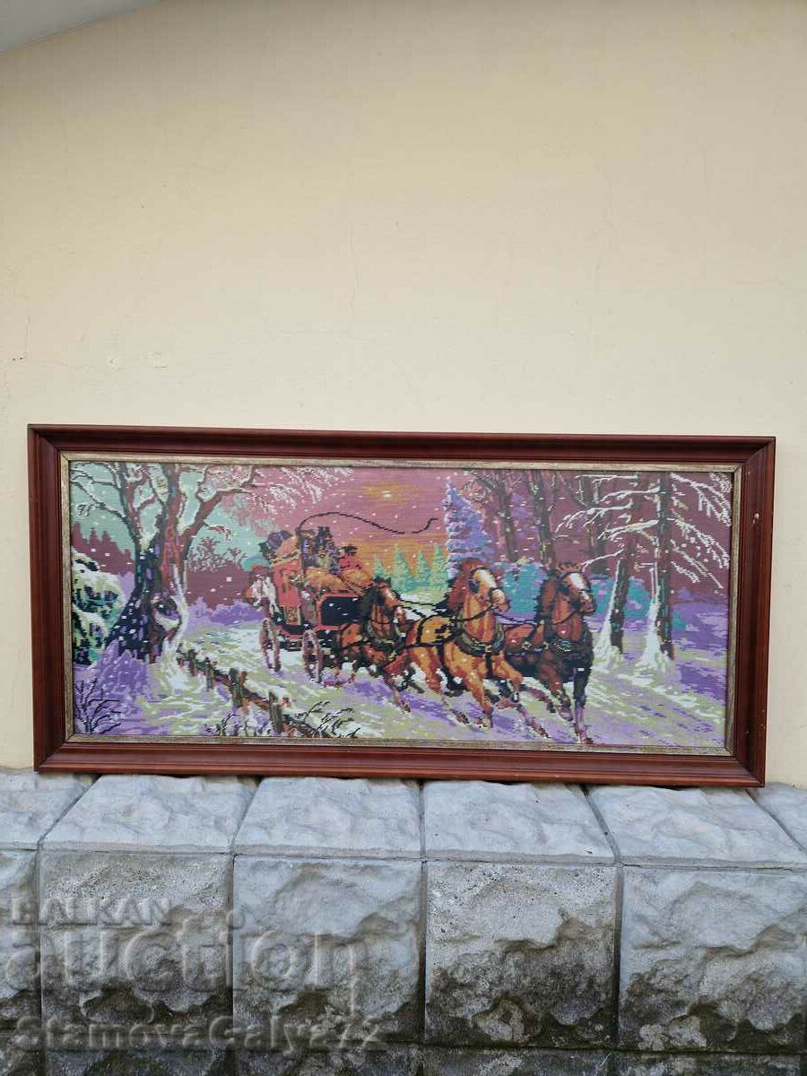 Large antique collectible Dutch tapestry