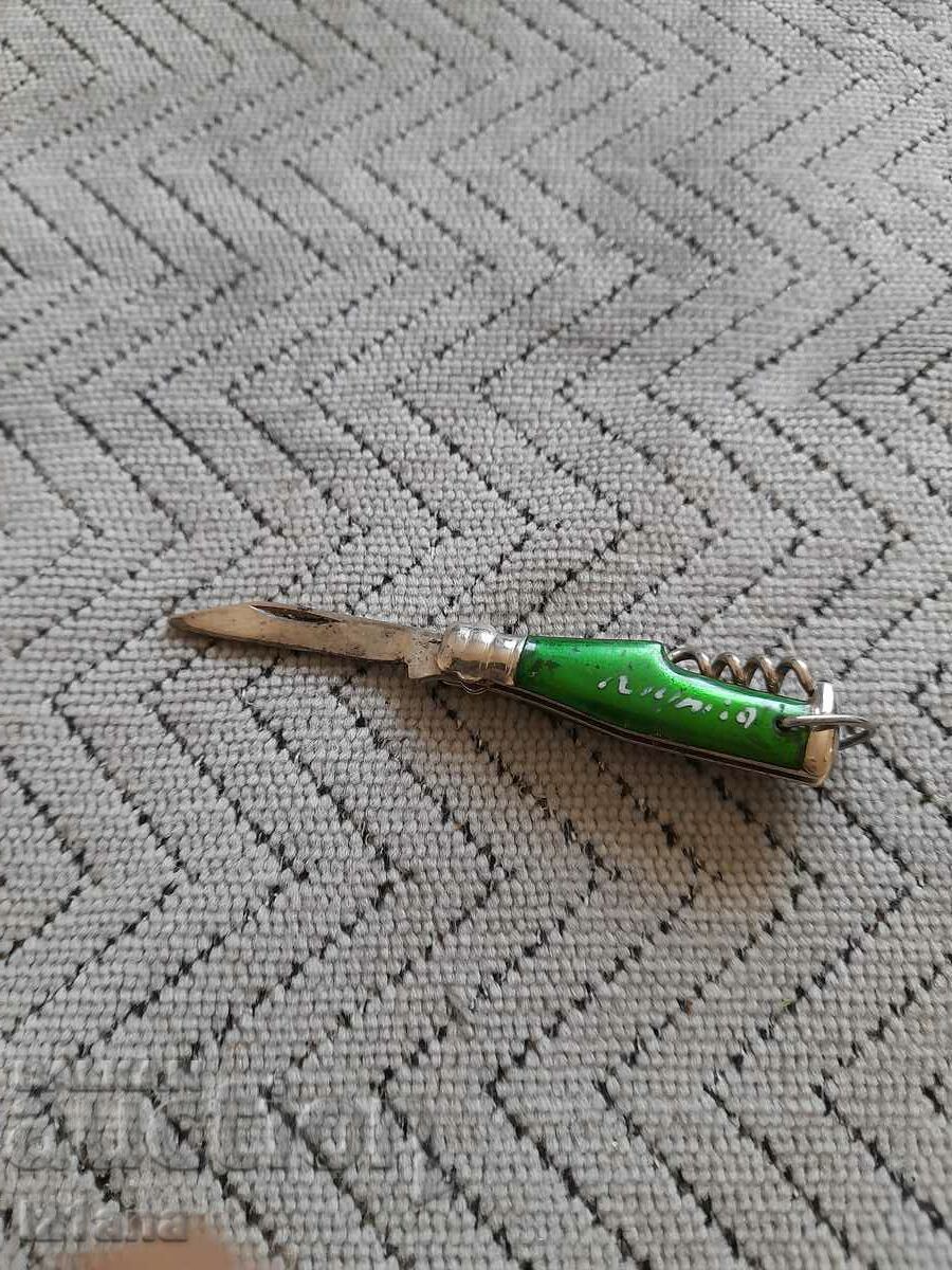 Auction Old key ring, knife, bottle Auction Old key ring, knife, bottle