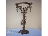 Old Bronze Italian Lamp, Mid 20th century.